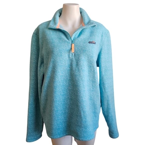 CHUBBIES Greetings From The Weekend 1/4 Zip Pullover Fleece Blue Small - Picture 1 of 8